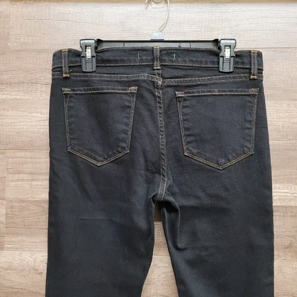 J Brand‎ Cigarette Mid Rise 814 Jeans Black Wsh Womens Size 29 Denim Straight